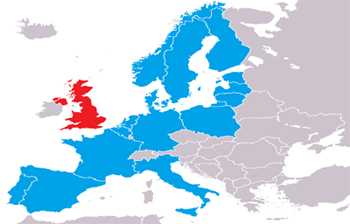 Map of where JECS Offshore operate